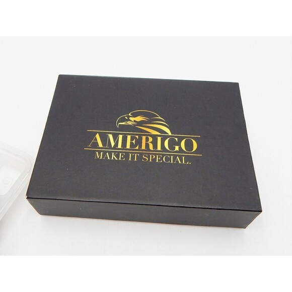 Amerigo Make it Special Luxury 8 Reusable Whisky Rocks Stones Gift Set Tongs - Picture 5 of 6